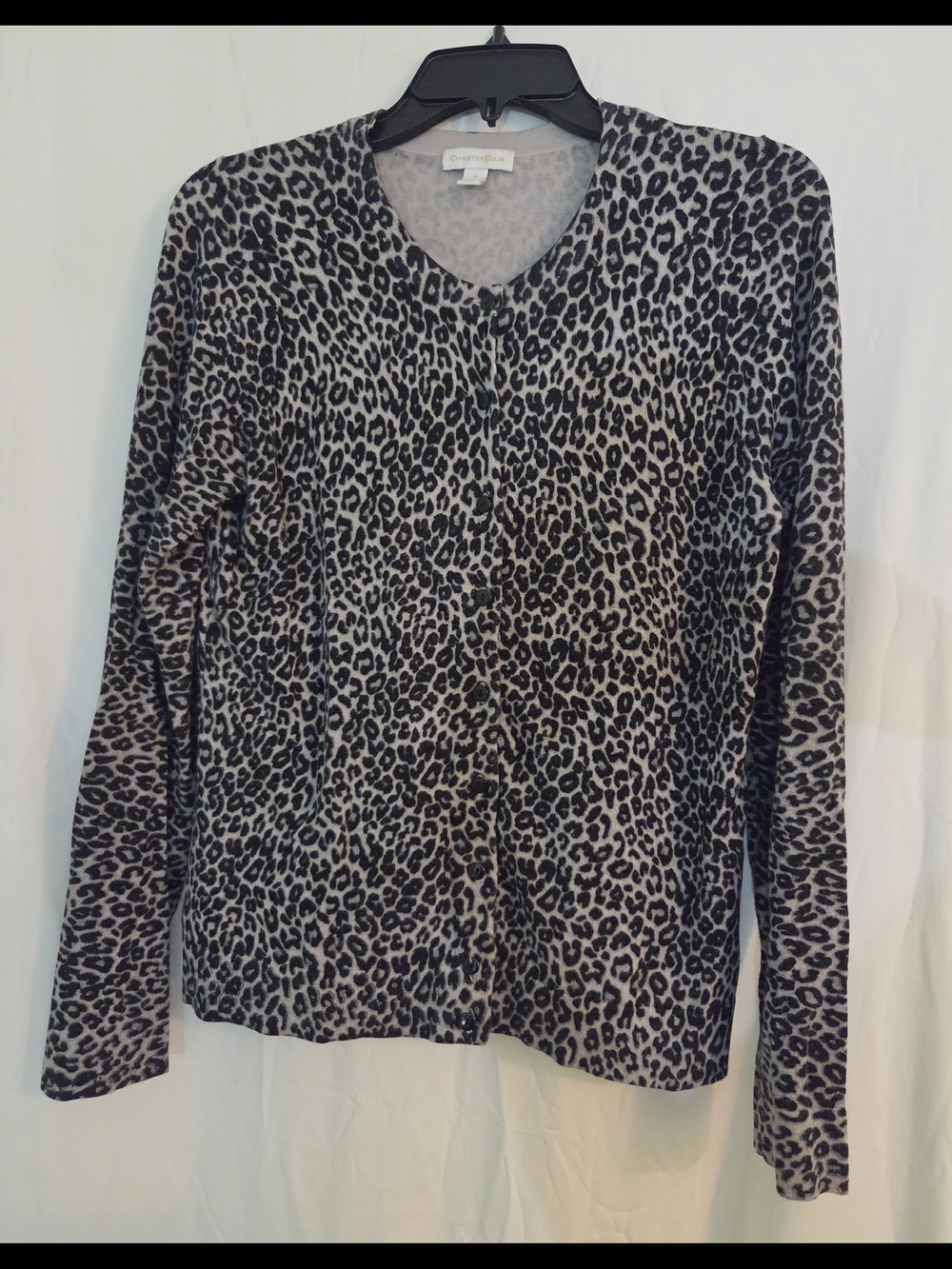 Leopard Print Button-Up Cardigan